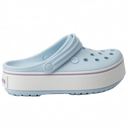 Venta Crocs Celestes Con Plataforma En Stock