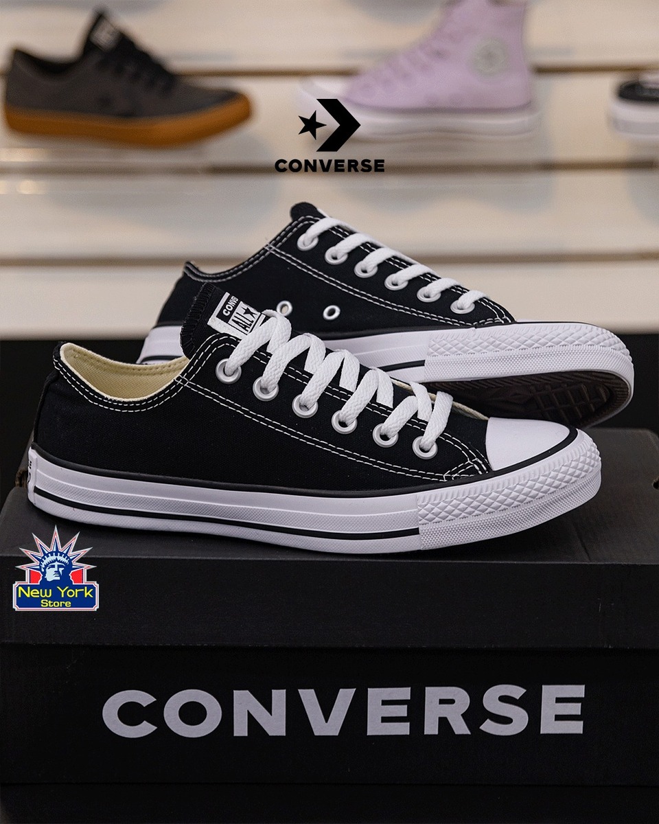 CALZADO CONVERSE CHUCK TAYLOR OX NEGRO CLASICO LINEA NEGRA N49 Cod