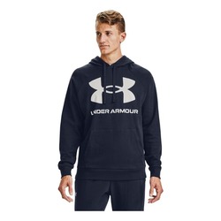 MOLETON UNDER ARMOUR RIVAL FLEECE BIG LOGO BLUE