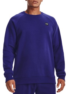 MOLETON UNDER ARMOUR RIVAL FLEECE CREW BLU