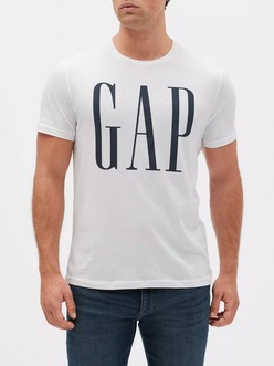 REMERA GAP CORP LOGO T BLANCO