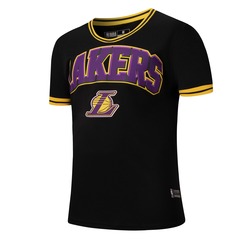 REMERA NBA BASKETBALL LAKERS NEGRO INFANTIL