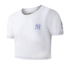 REMERA MLB BASEBALL YANKEES FEMENINO BLANCO