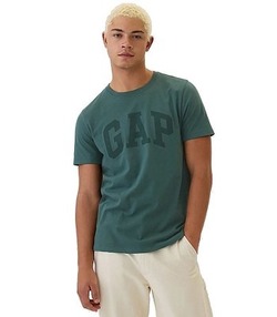 REMERA GAP V-EVERYDAY SOFT BASIC LOGO VERDE