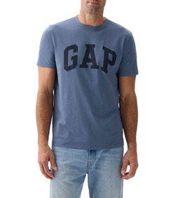 REMERA GAP V-EVERYDAY SOFT BASIC LOGO AZUL